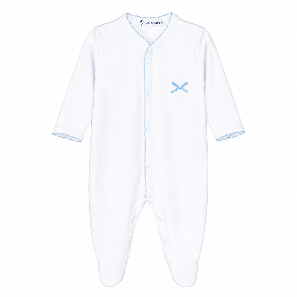 Pelele Abierto Celeste Babygrow for Newborn Boys – Made in Spain