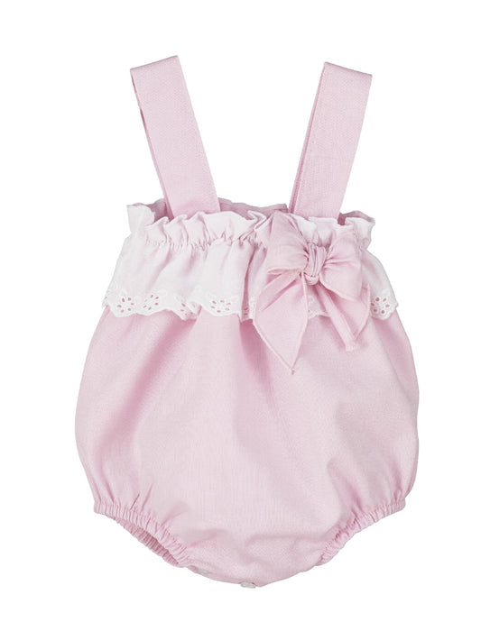 Caléndula Peto for Baby Girls – Pink | Calamaro Baby (Made in Spain)