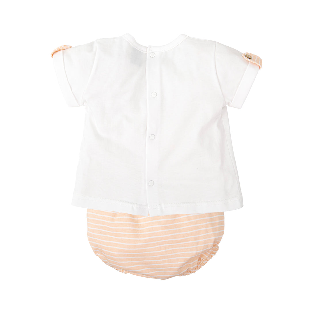 Aura Baby Boy Cotton Knitted T-Shirt &amp; Shorts Set – (3M–36M)