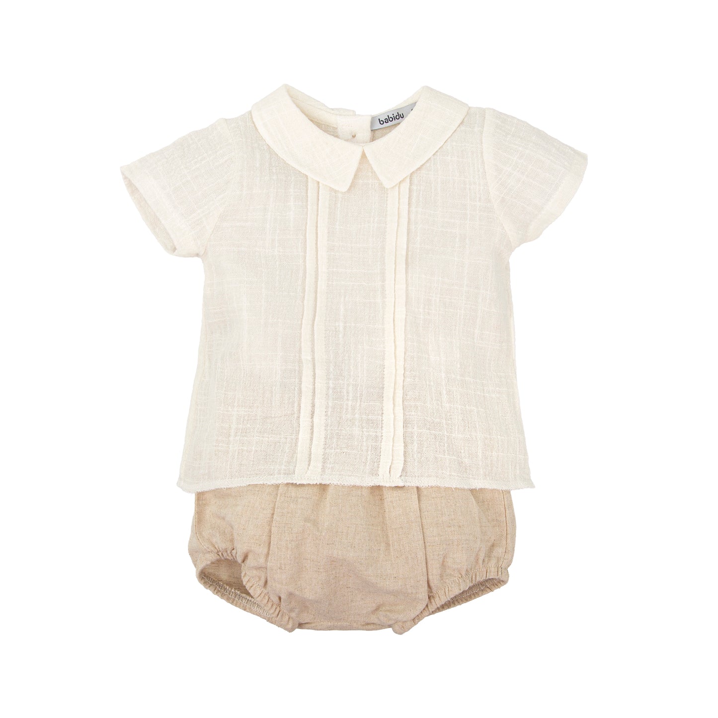 Magia Natural Linen Baby Boys 2-Piece Set – Made in Spain