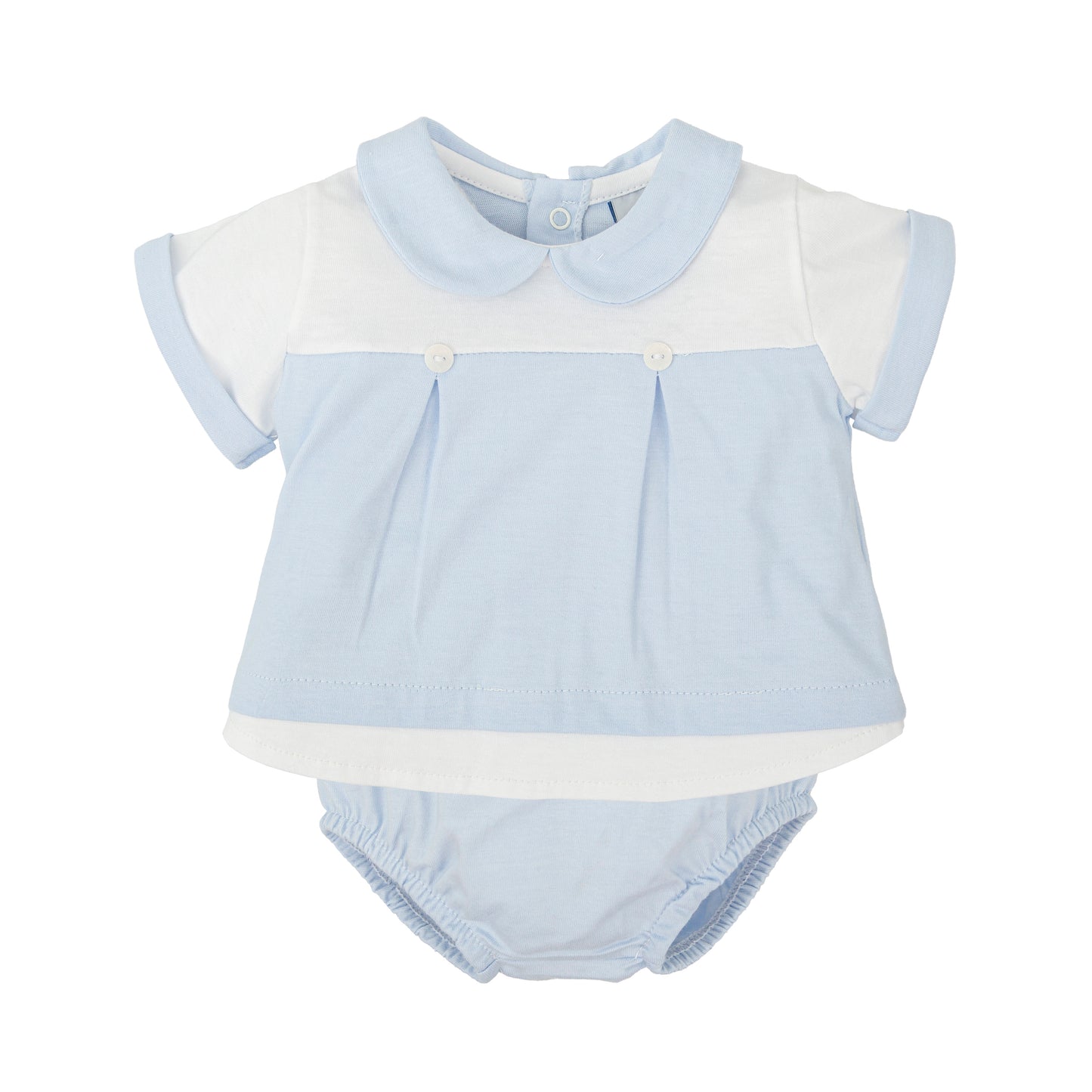 Babidu Inocencia Baby Boy Bloomer Set – Blue | 0-18 Months