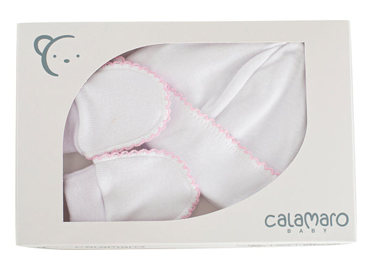 Pack Diente de Rata – Baby Hat & Mittens Set | Made in Spain