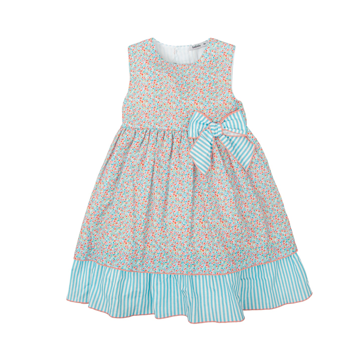 Babidu Melodia Girls Cotton Dress | Boutique Floral Dress | Made in Spain (12M–8Y)