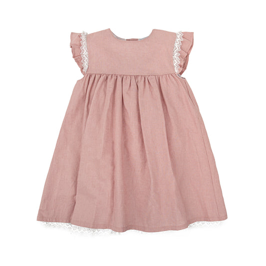 Magia Dusty Pink Dress with Bow
