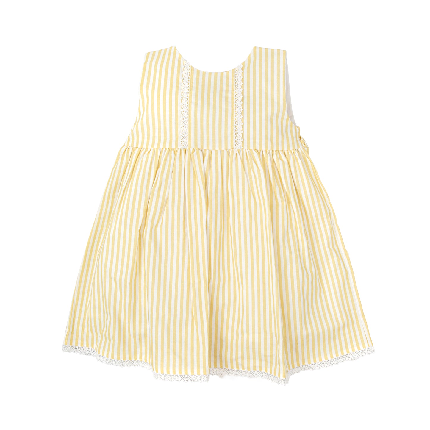 Raíz Collection Yellow Stripe Dress for Girls – Babidu | Made in Spai
