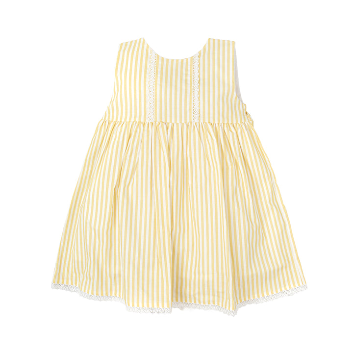 Raíz Collection Yellow Stripe Dress for Girls – Babidu | Made in Spai