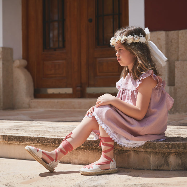 Magia Dusty Pink Dress with Bow