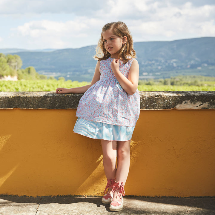 Melodia Girls Cotton Dress | Boutique Floral Dress | Made in Spain (12M–8Y)