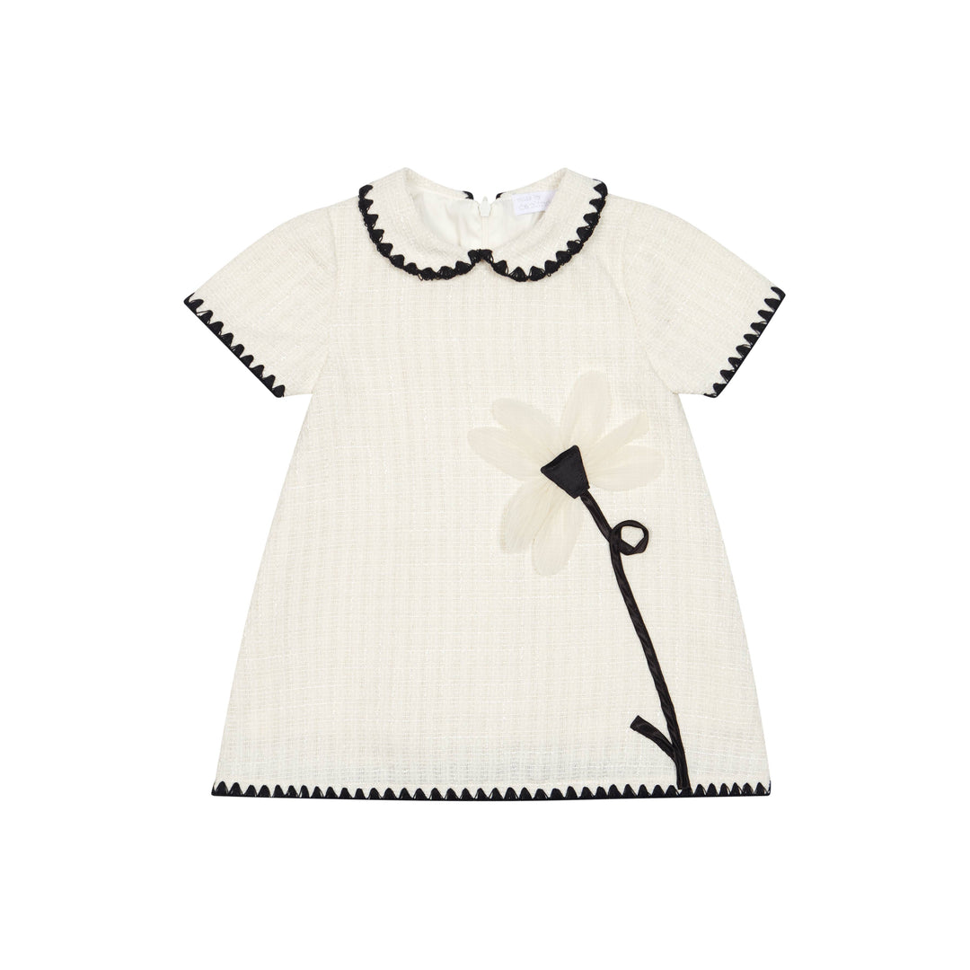 Deolinda Ivory Flower Dress