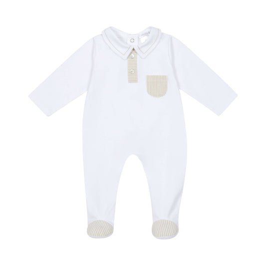 Deolinda Classic Footed Sleepsuit for Baby Boys