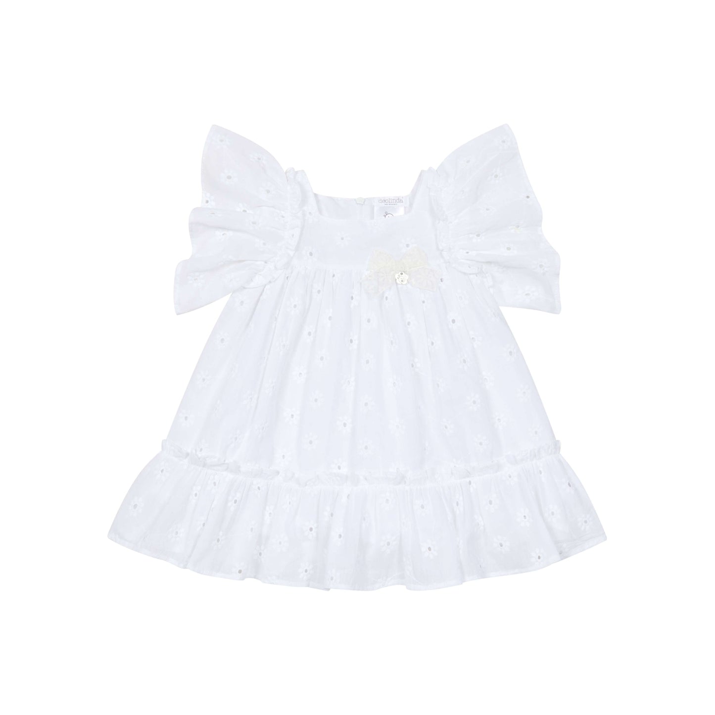 Deolinda White Eyelet Dress for Girls