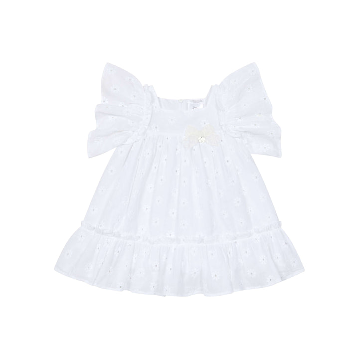 Deolinda White Eyelet Dress for Girls