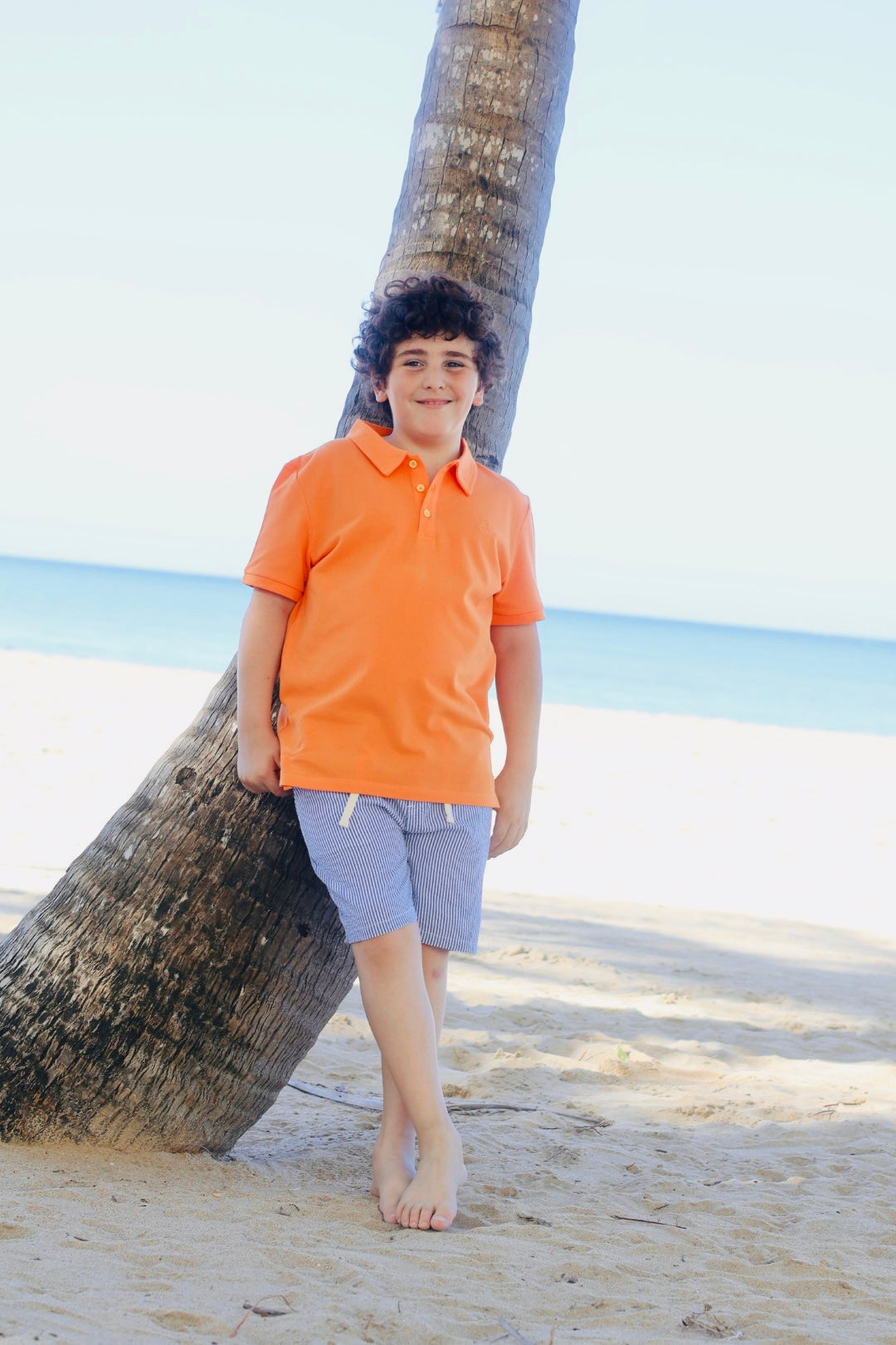 CREW Blue/White Woven Shorts