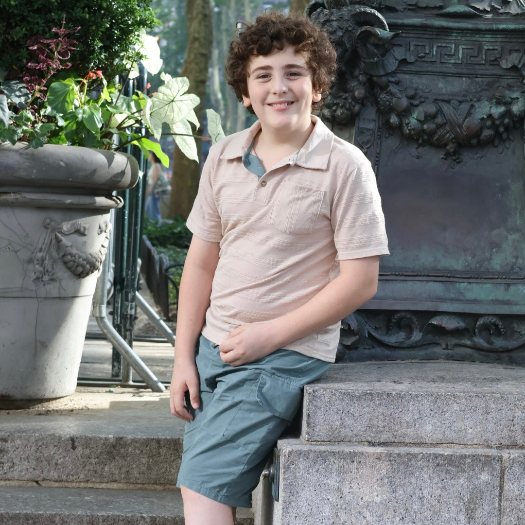 Milon Boys’ Polo & Cargo Short Set