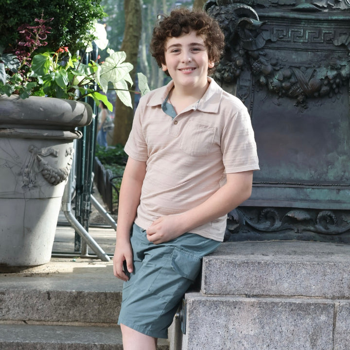Milon Boys’ Polo &amp; Cargo Short Set
