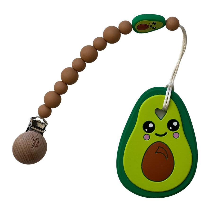 Avocado Teether & Clip Bundle