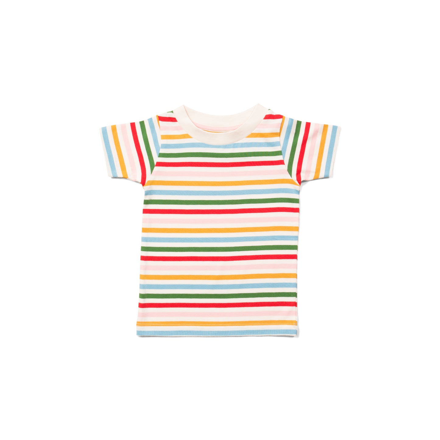 Rainbow Striped Short Sleeve T-Shirt
