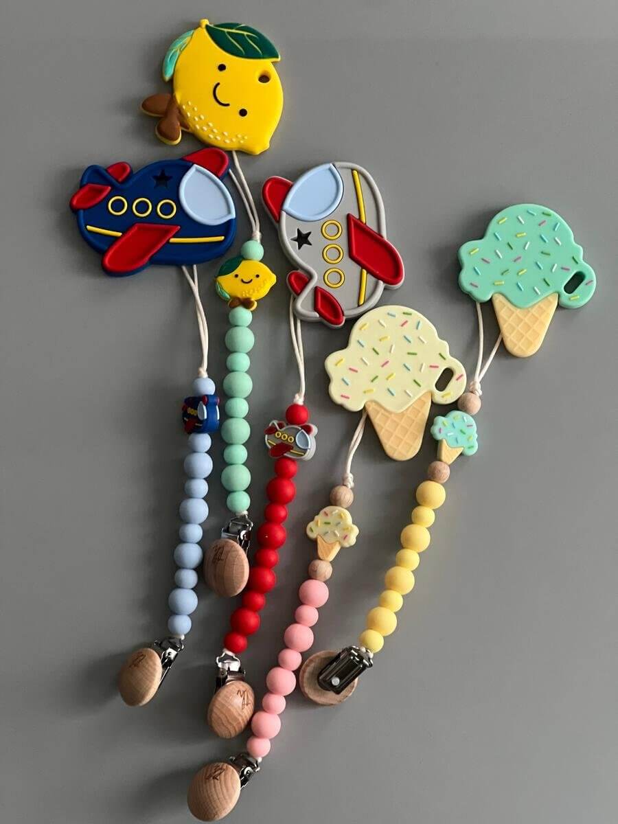 Airplane Blue Teether &amp; Clip Bundle - Nico