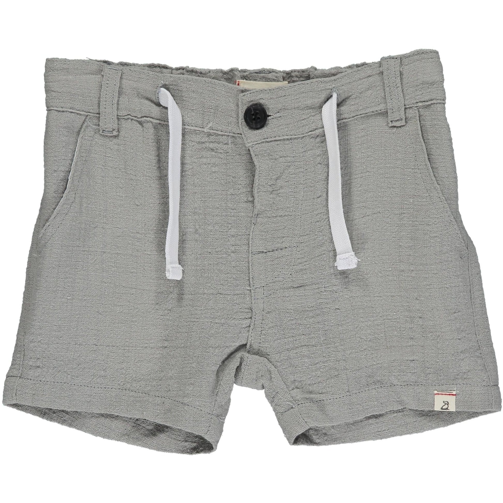 CREW grey cotton gauze shorts - Nico