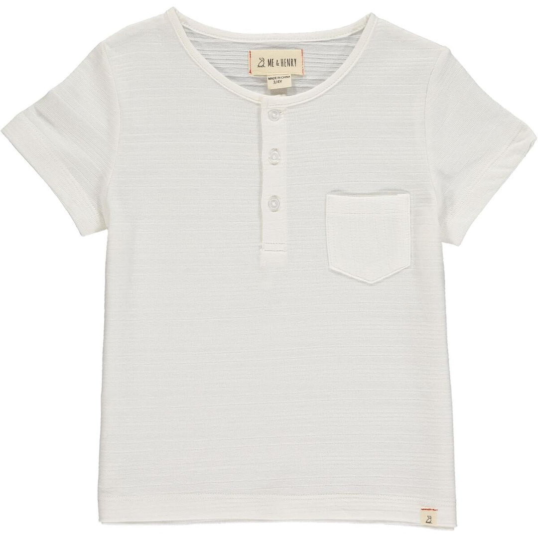 DODGER white ribbed henley - Nico