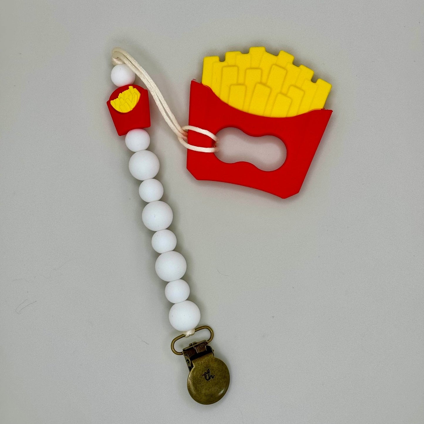 French Fries Teether & Clip Bundle - Nico