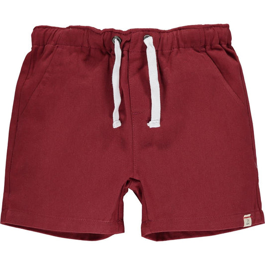 HUGO burgundy twill shorts - Nico