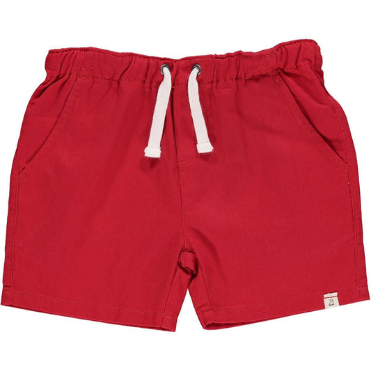 HUGO red twill shorts - Nico