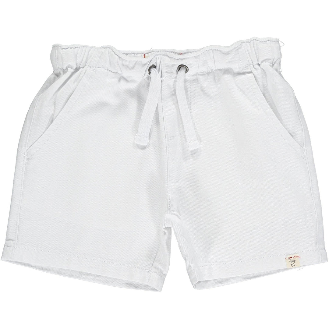 HUGO white twill shorts - Nico
