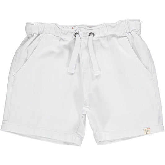 HUGO white twill shorts - Nico