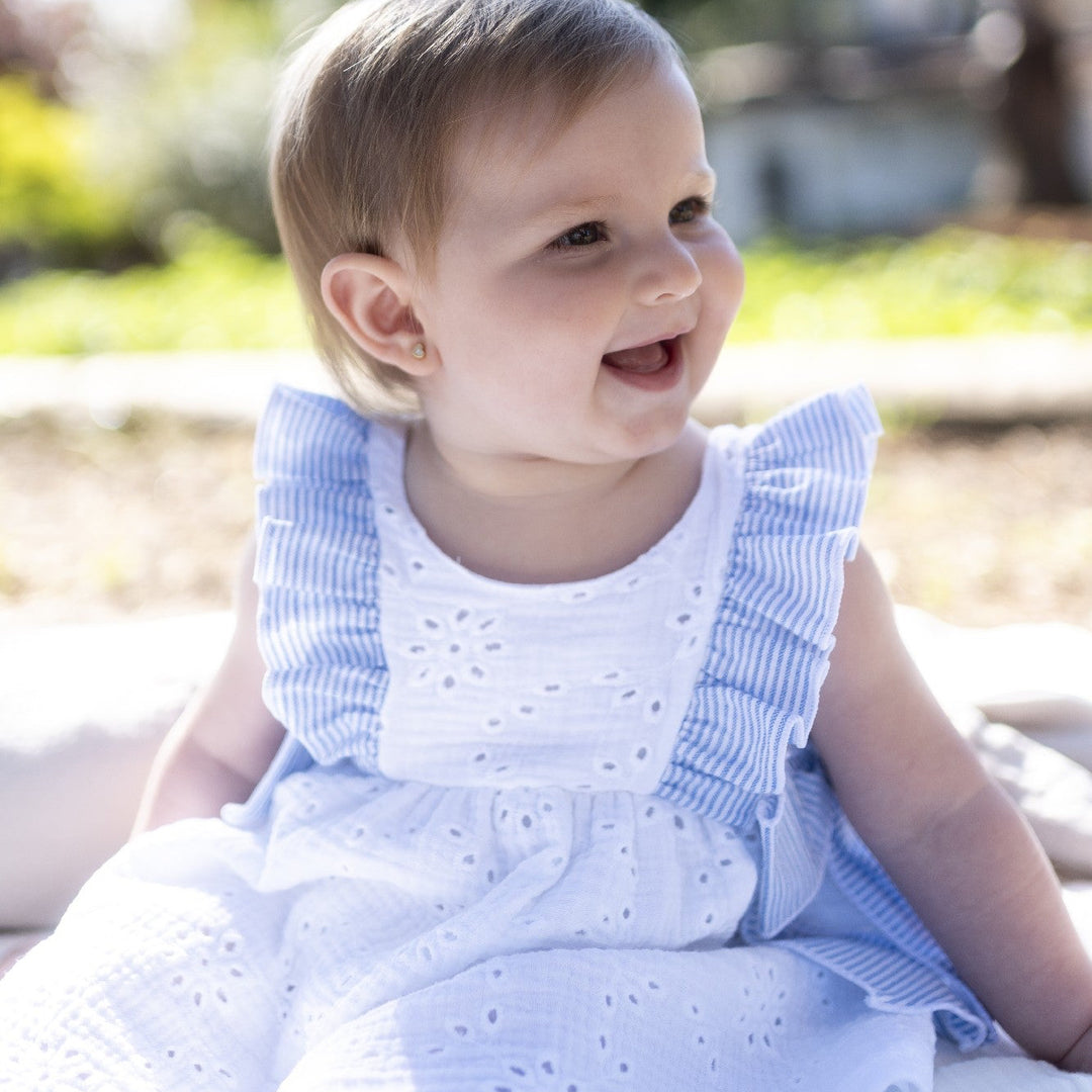 Kerala Blue Striped Bow
