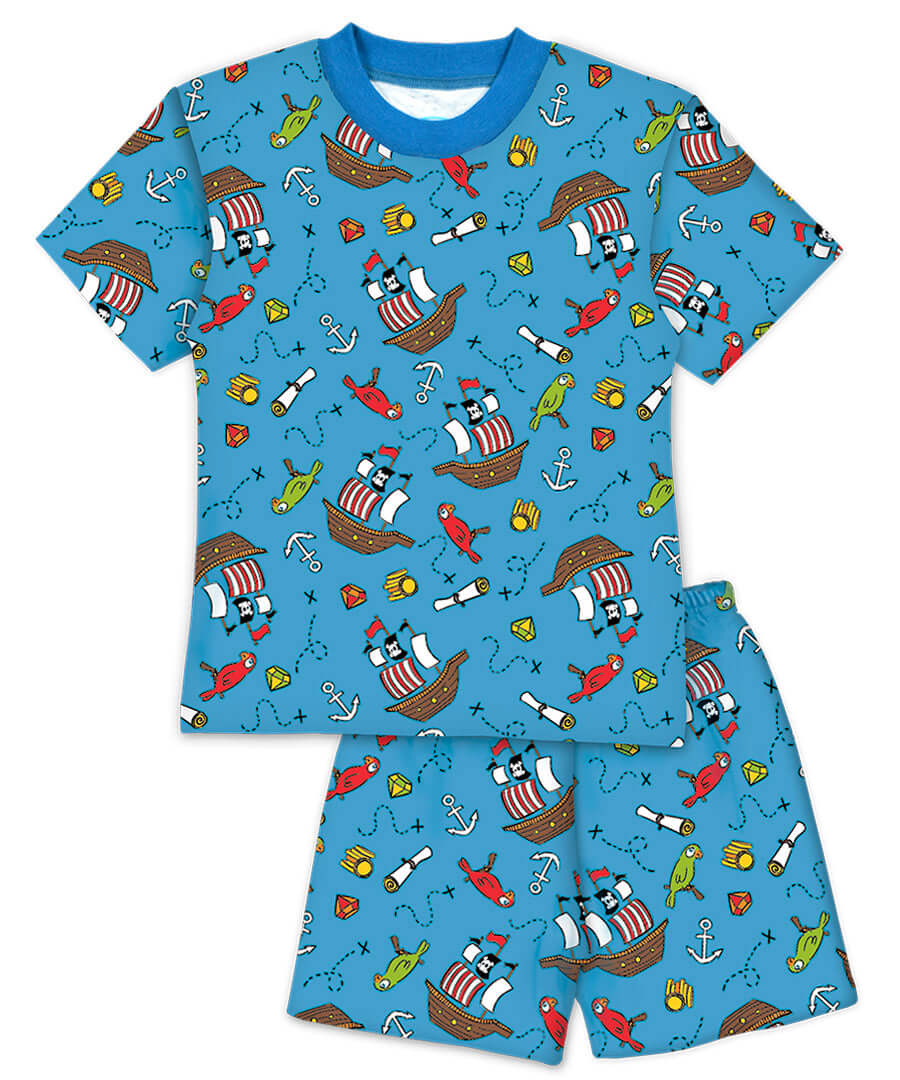 Unisex Pirates Short Pajama Set