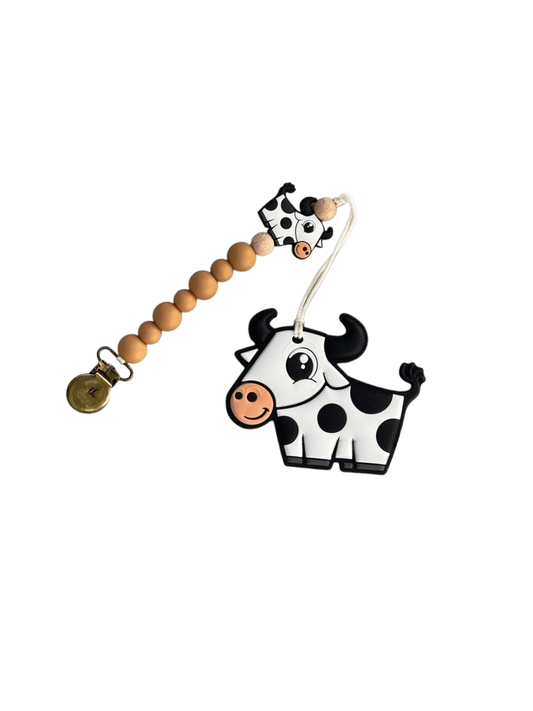 Cow Teether & Clip Bundle