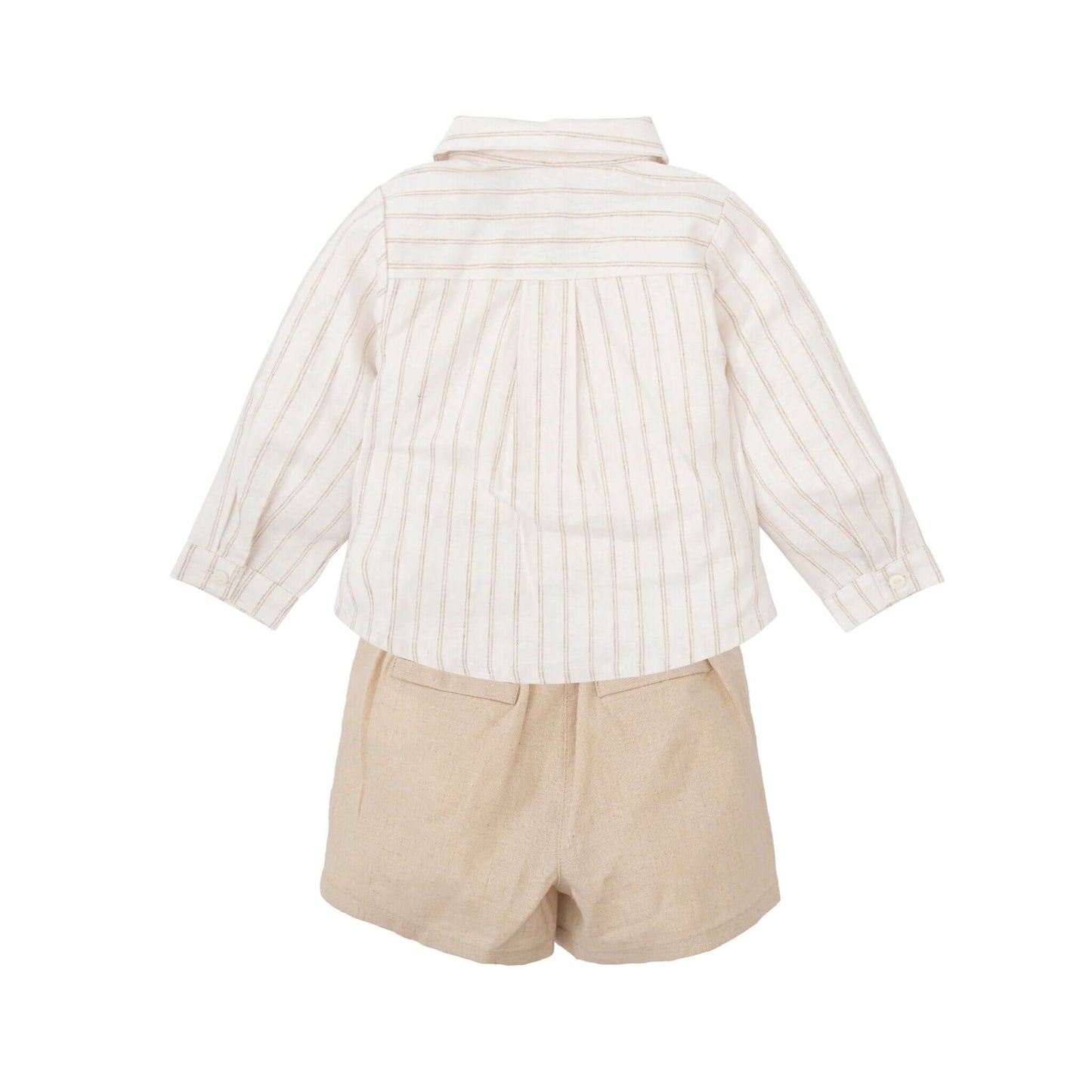 Linen Striped Long Sleeve Shirt - Nico