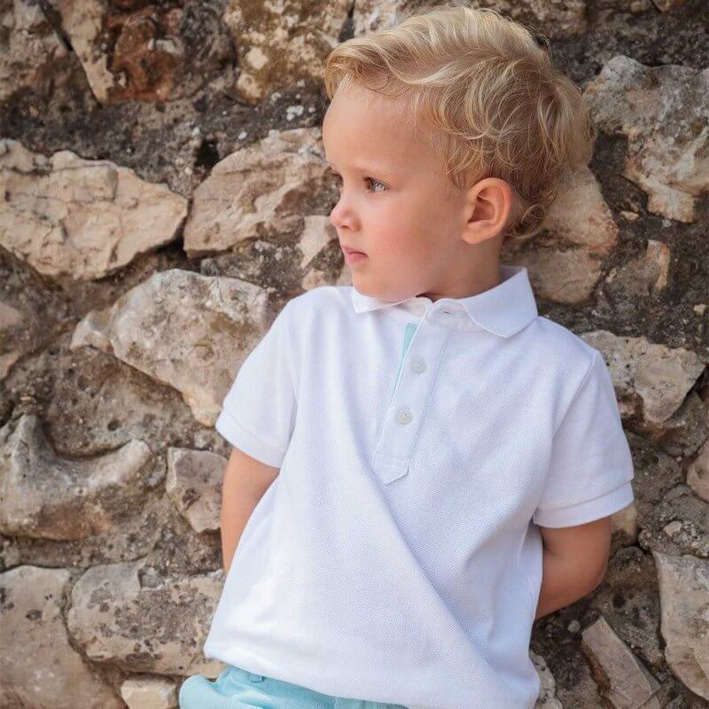 Lirio White Polo Shirt &amp; Shorts - Nico