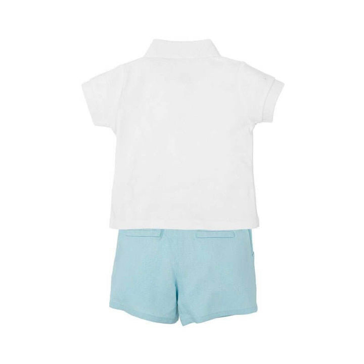 Lirio White Polo Shirt &amp; Shorts - Nico