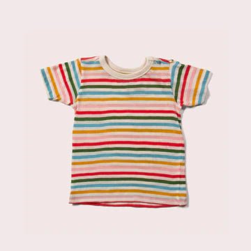Rainbow Striped Short Sleeve T-Shirt - Nico