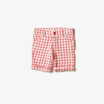 Red Check Sunshine Shorts - Nico